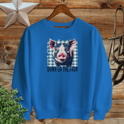 On the Farm Pig Sweatshirt