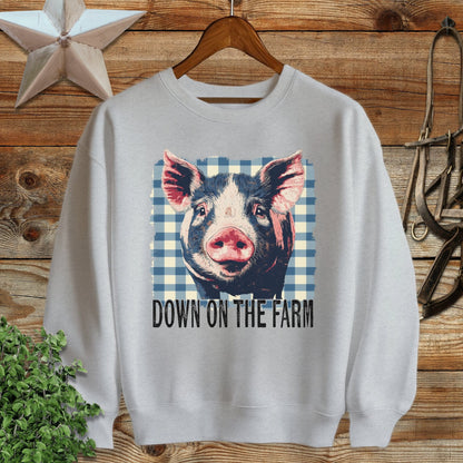 On the Farm Pig Sweatshirt
