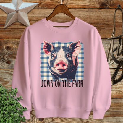 On the Farm Pig Sweatshirt