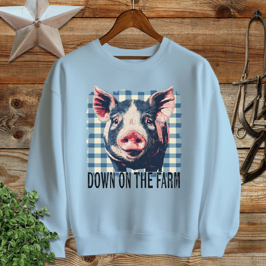 On the Farm Pig Sweatshirt