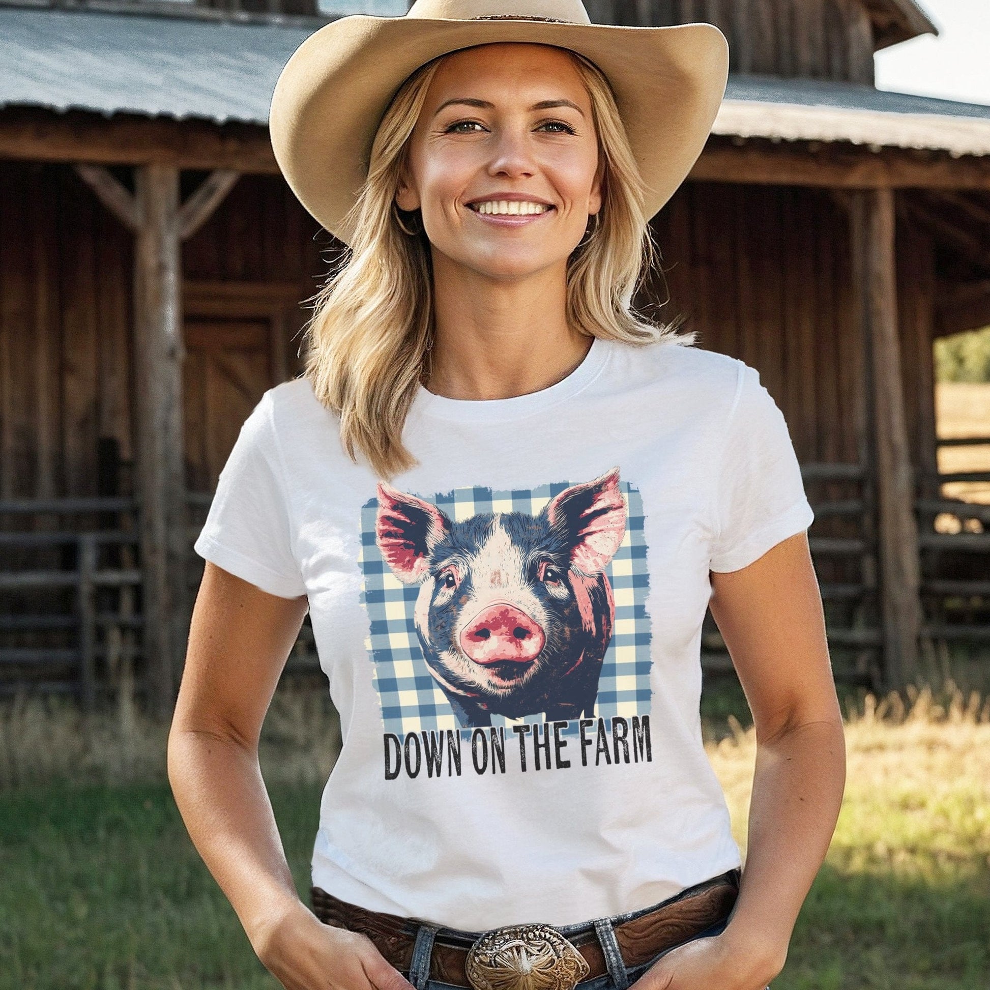 On the Farm Pig T-shirt
