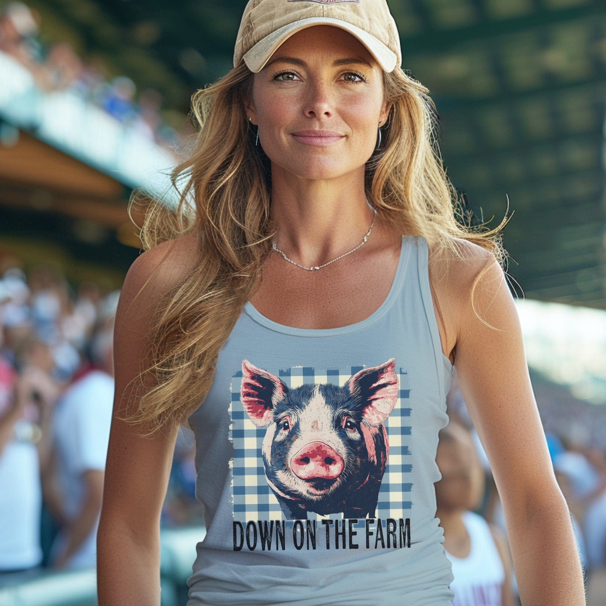 On the Farm Pig Tank Top