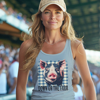 On the Farm Pig Tank Top