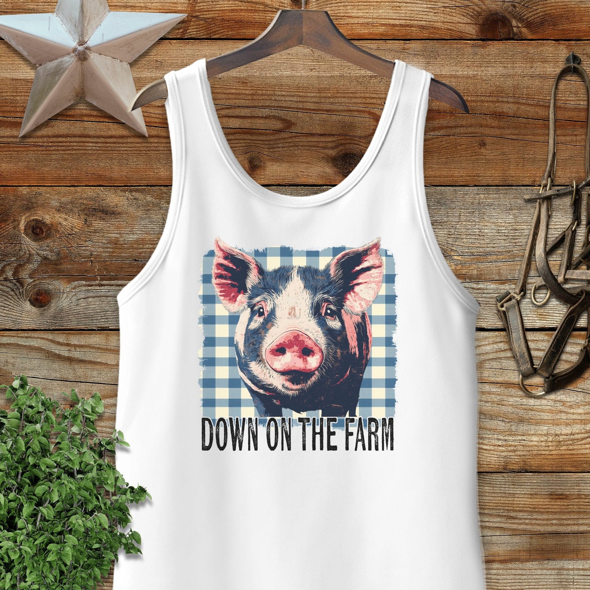 On the Farm Pig Tank Top