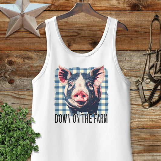 On the Farm Pig Tank Top