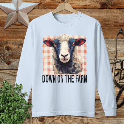 On the Farm Sheep Long Sleeve Tee