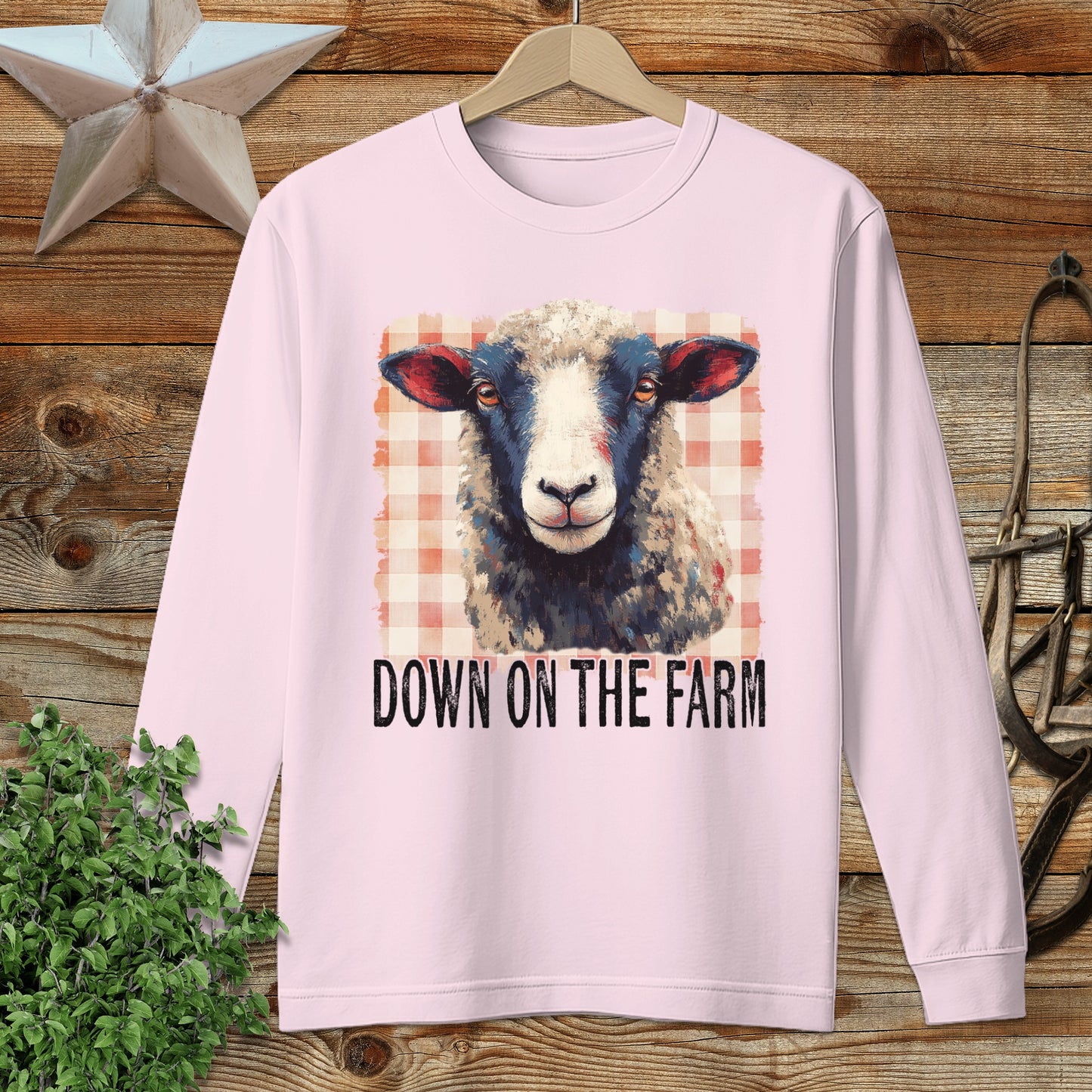 On the Farm Sheep Long Sleeve Tee