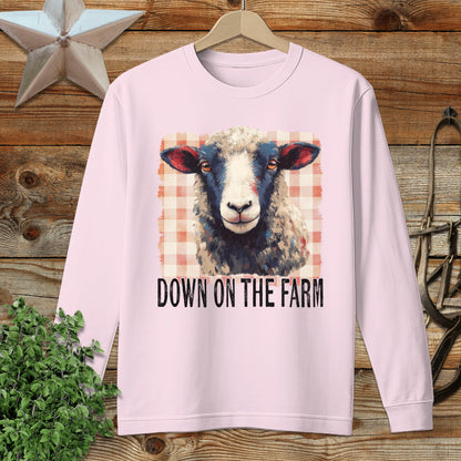 On the Farm Sheep Long Sleeve Tee