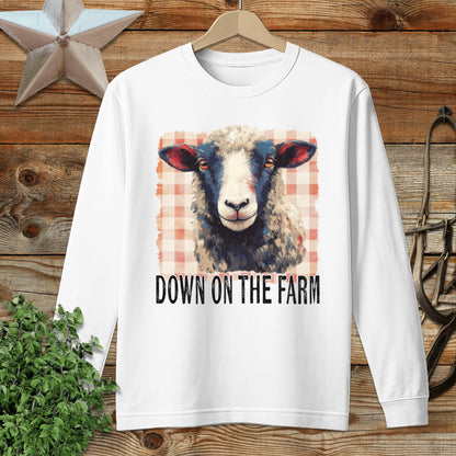 On the Farm Sheep Long Sleeve Tee