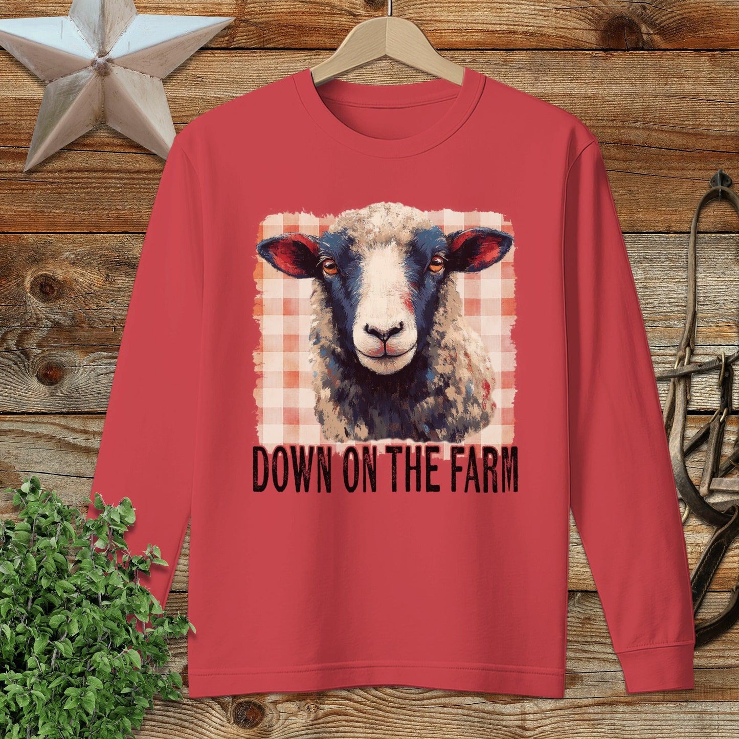 On the Farm Sheep Long Sleeve Tee