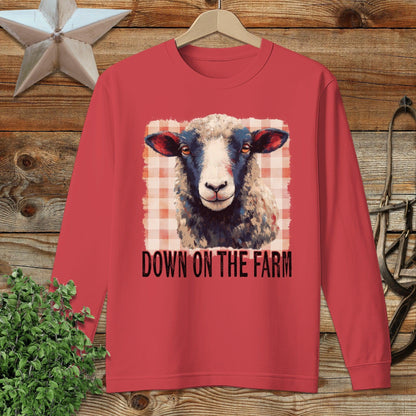 On the Farm Sheep Long Sleeve Tee