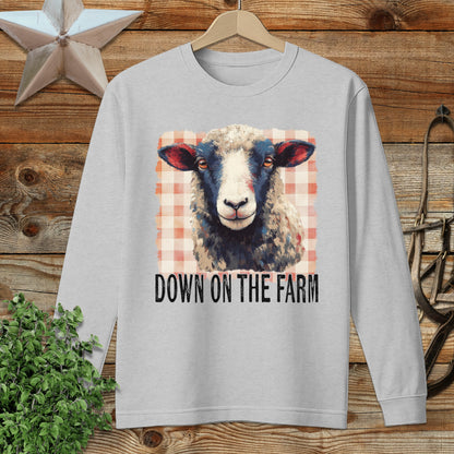On the Farm Sheep Long Sleeve Tee