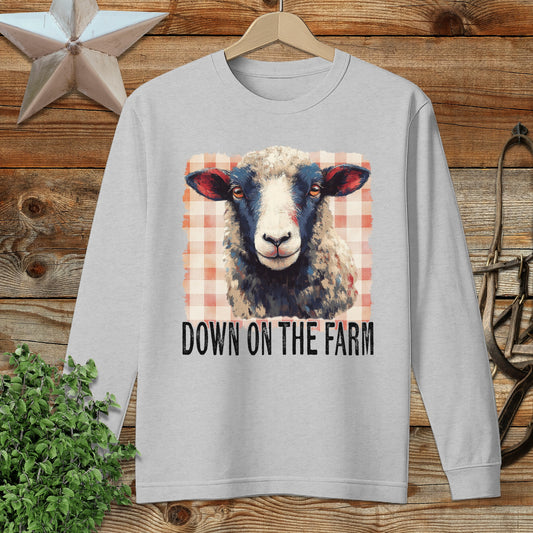 On the Farm Sheep Long Sleeve Tee