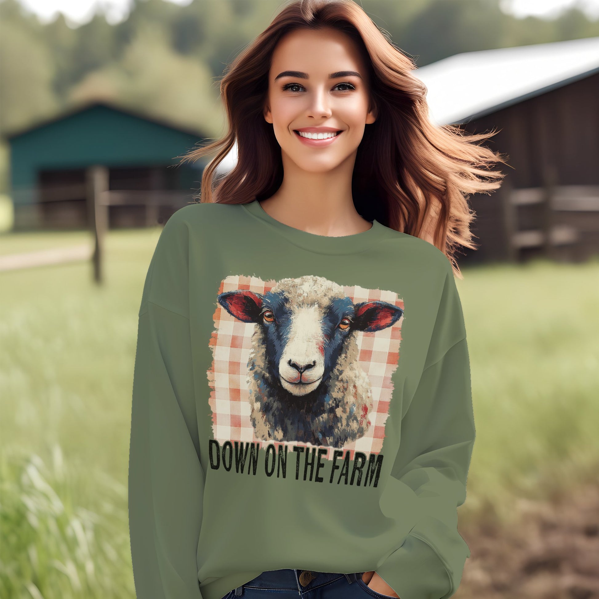 On the Farm Sheep Sweatshirt