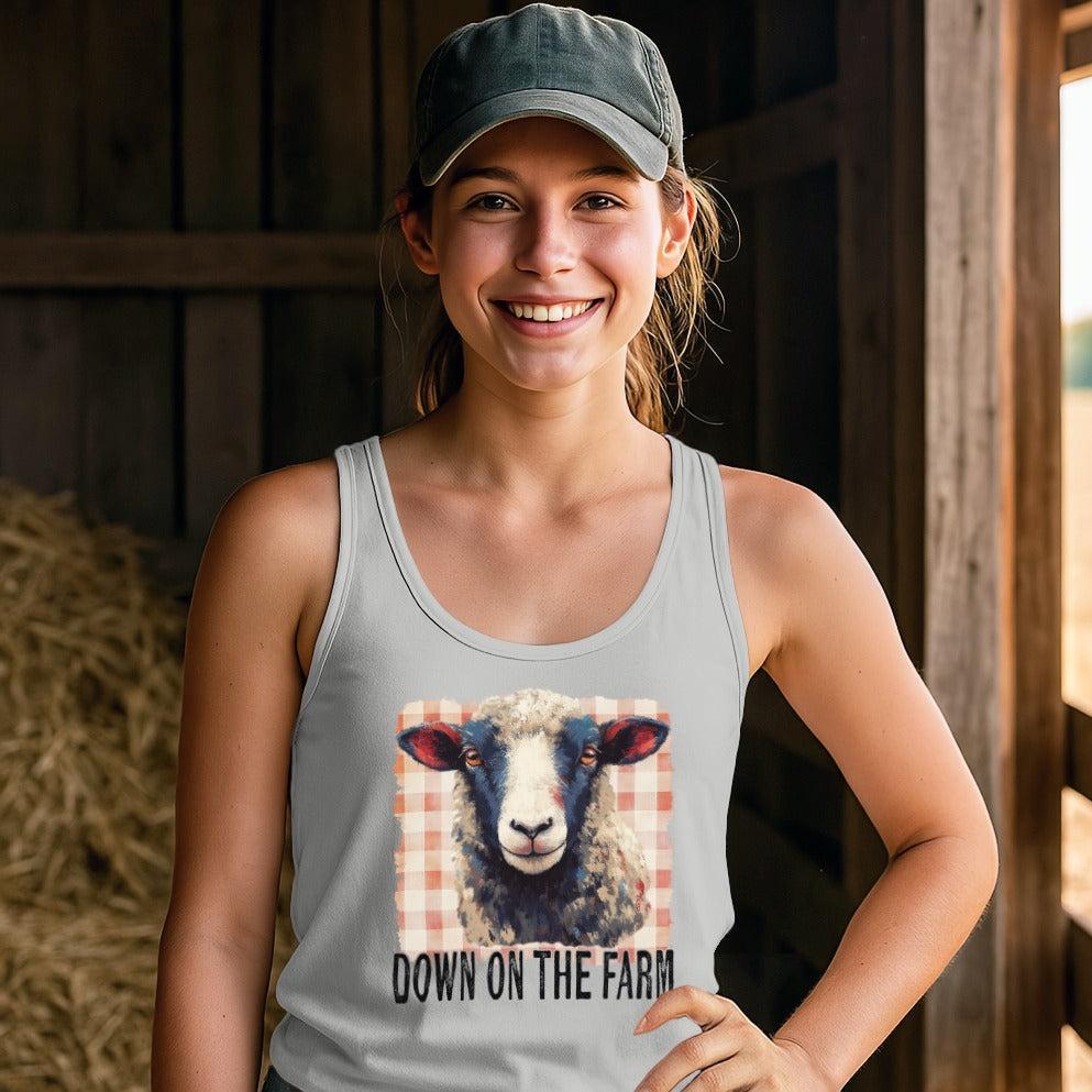On the Farm Sheep Tank Top