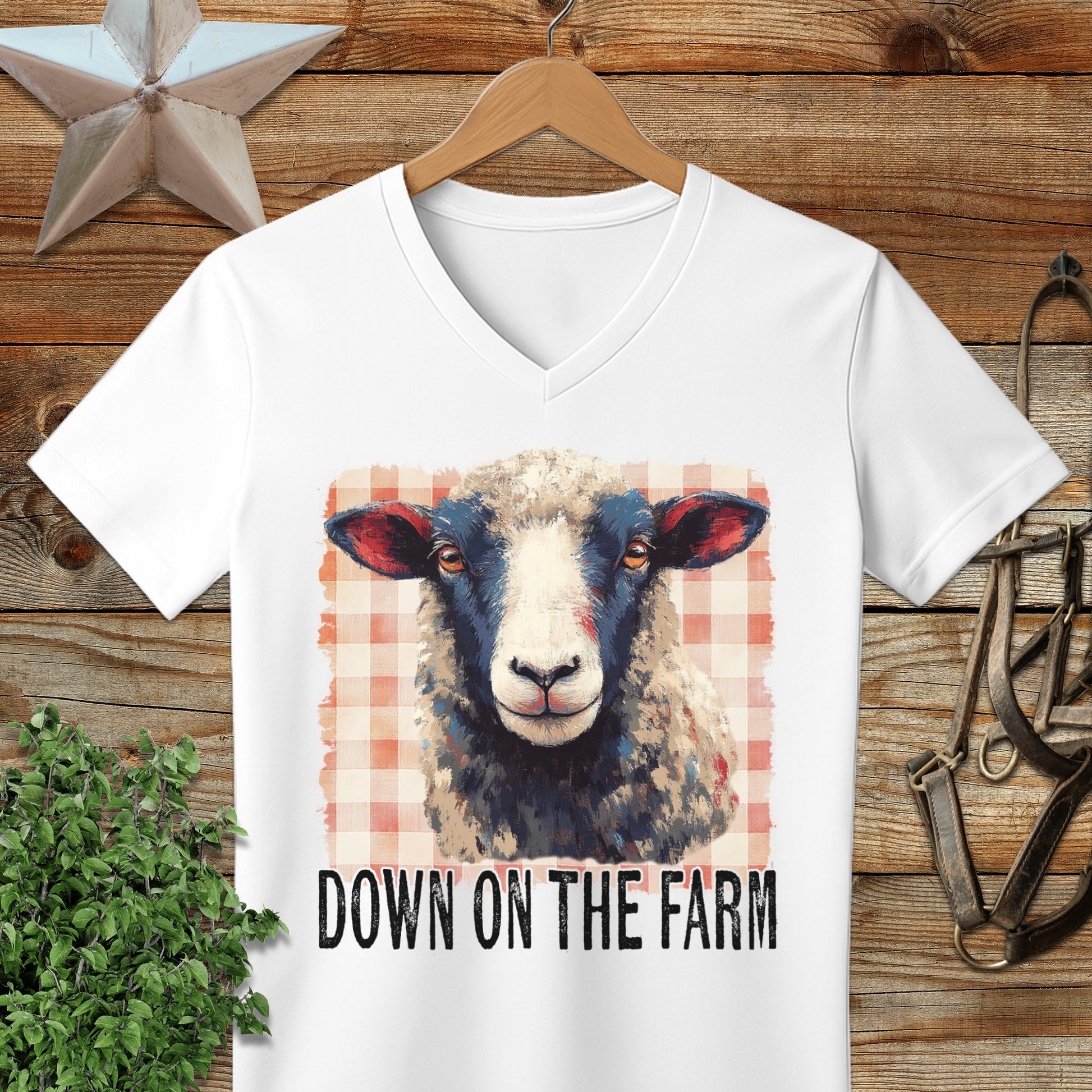 On the Farm Sheep V-neck