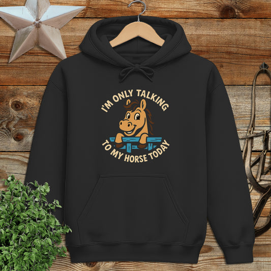 Only Talking to My Horse Hoodie