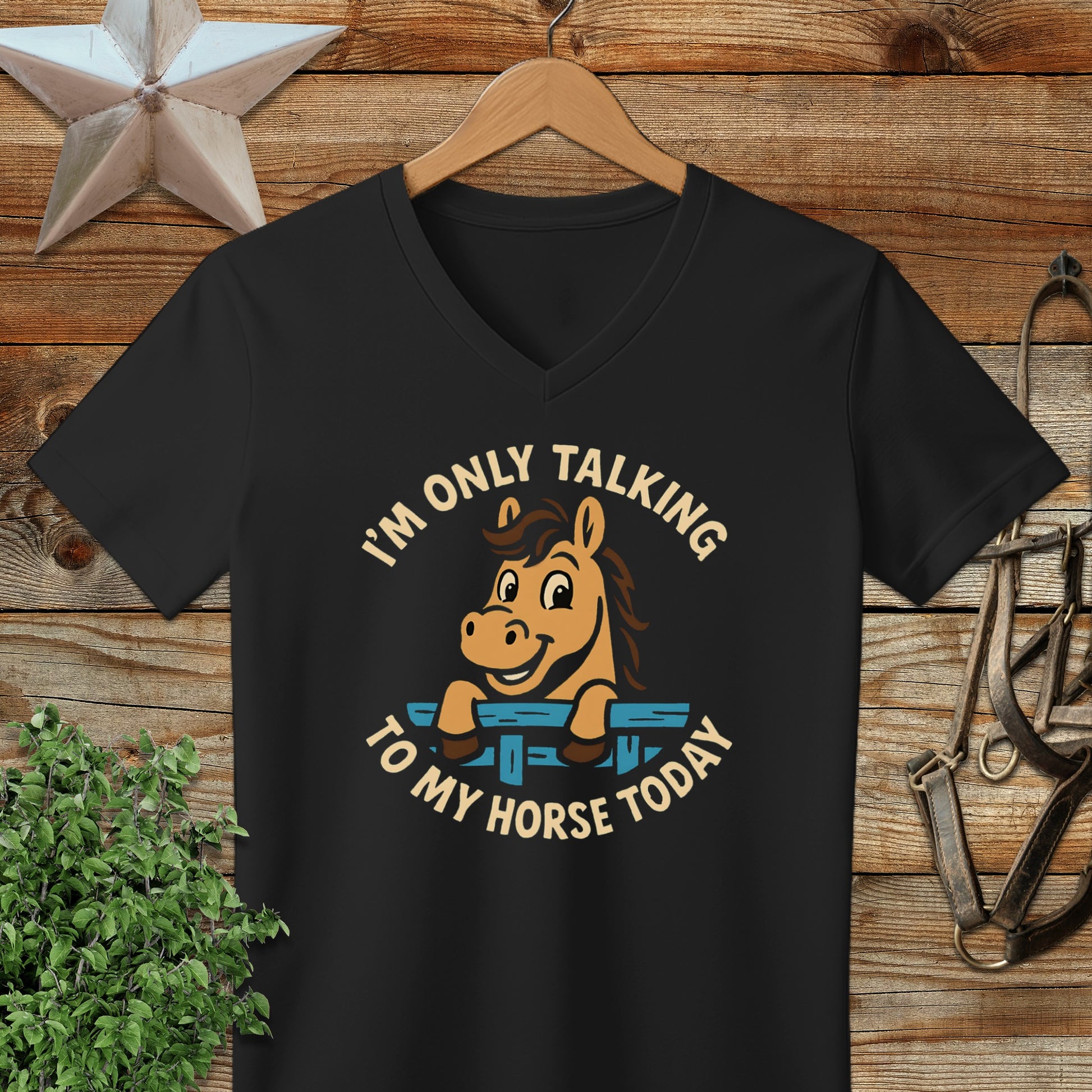 Only Talking to My Horse V-neck