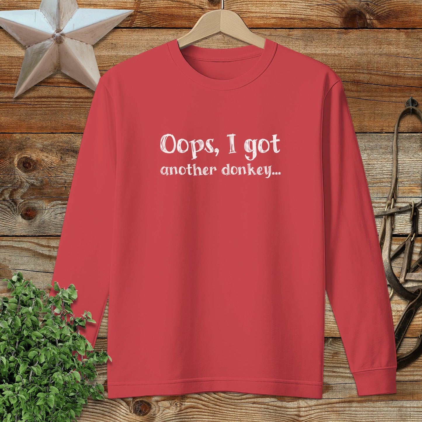 Oops Another Donkey Long Sleeve Tee