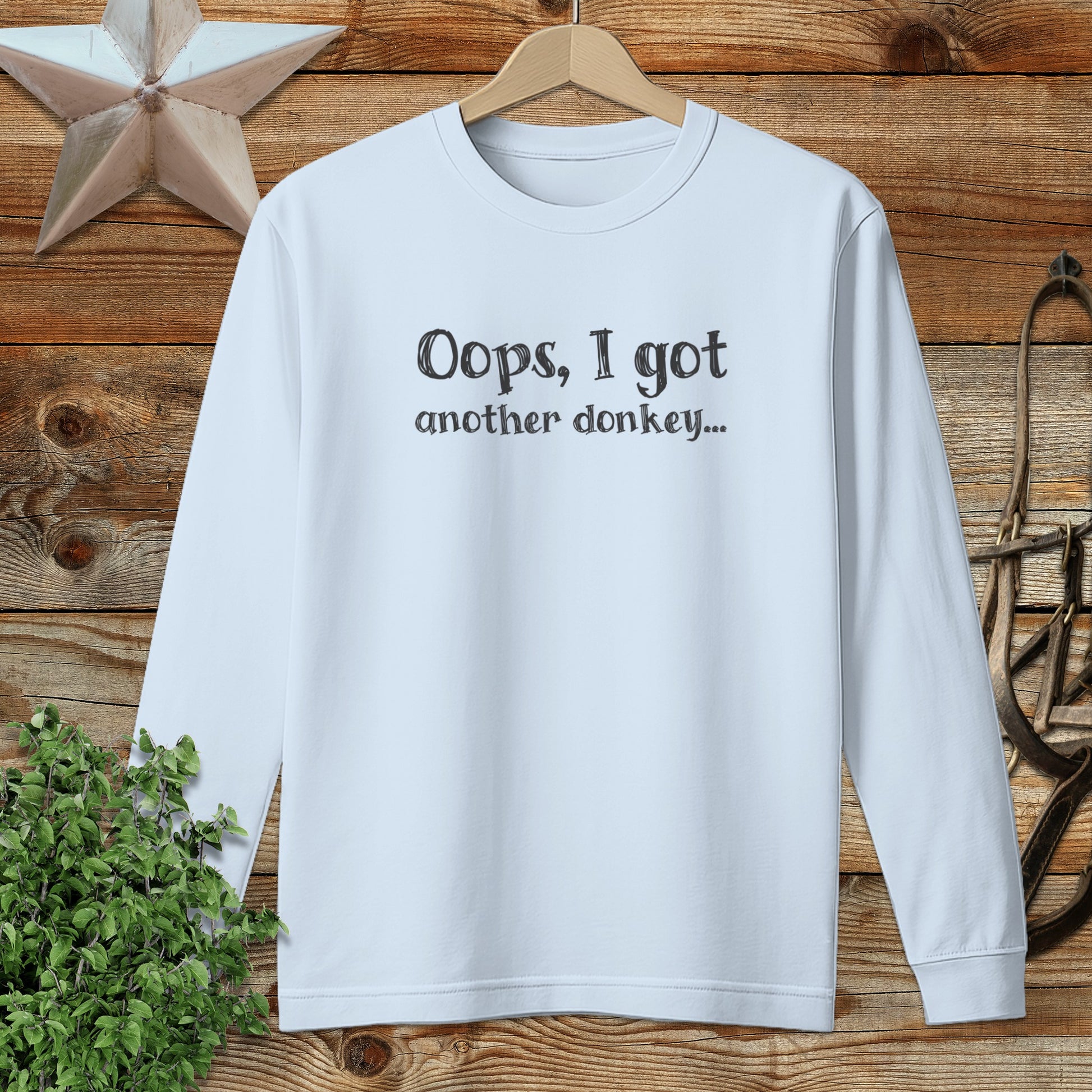 Oops Another Donkey Long Sleeve Tee