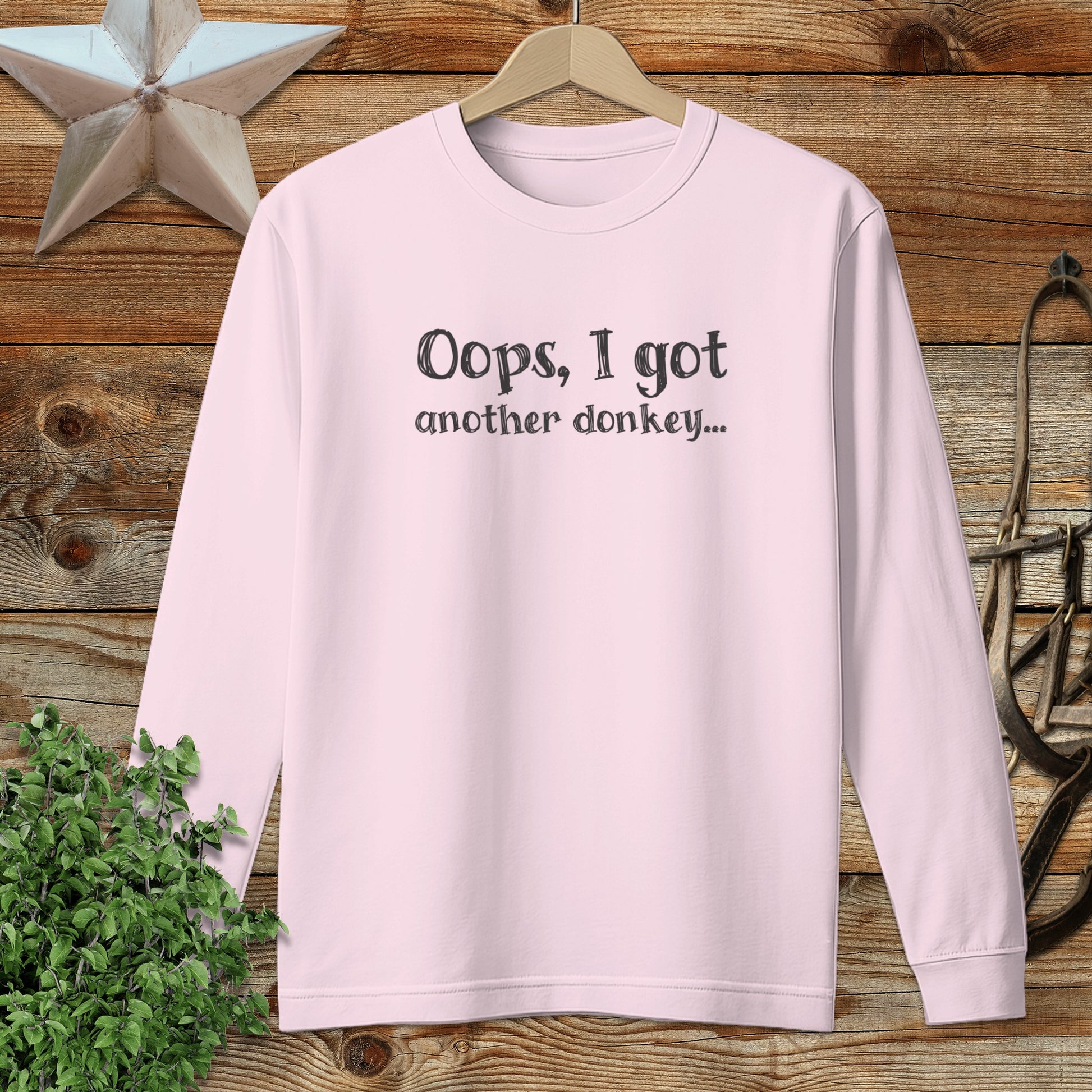 Oops Another Donkey Long Sleeve Tee