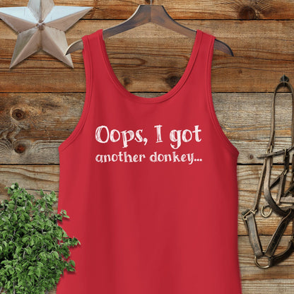 Oops Another Donkey Tank Top