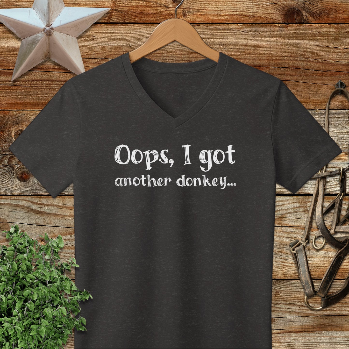 Oops Another Donkey V-neck