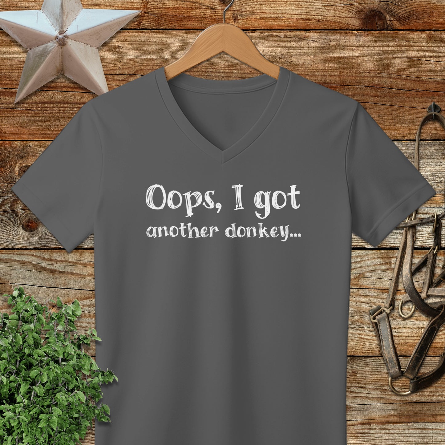 Oops Another Donkey V-neck
