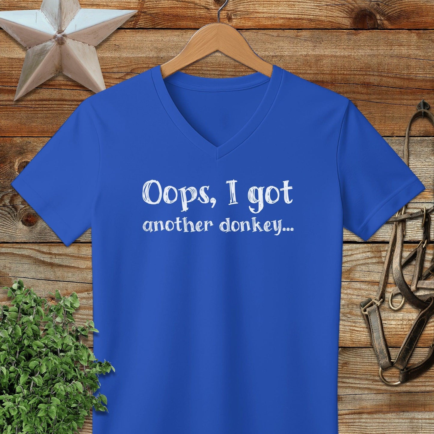 Oops Another Donkey V-neck