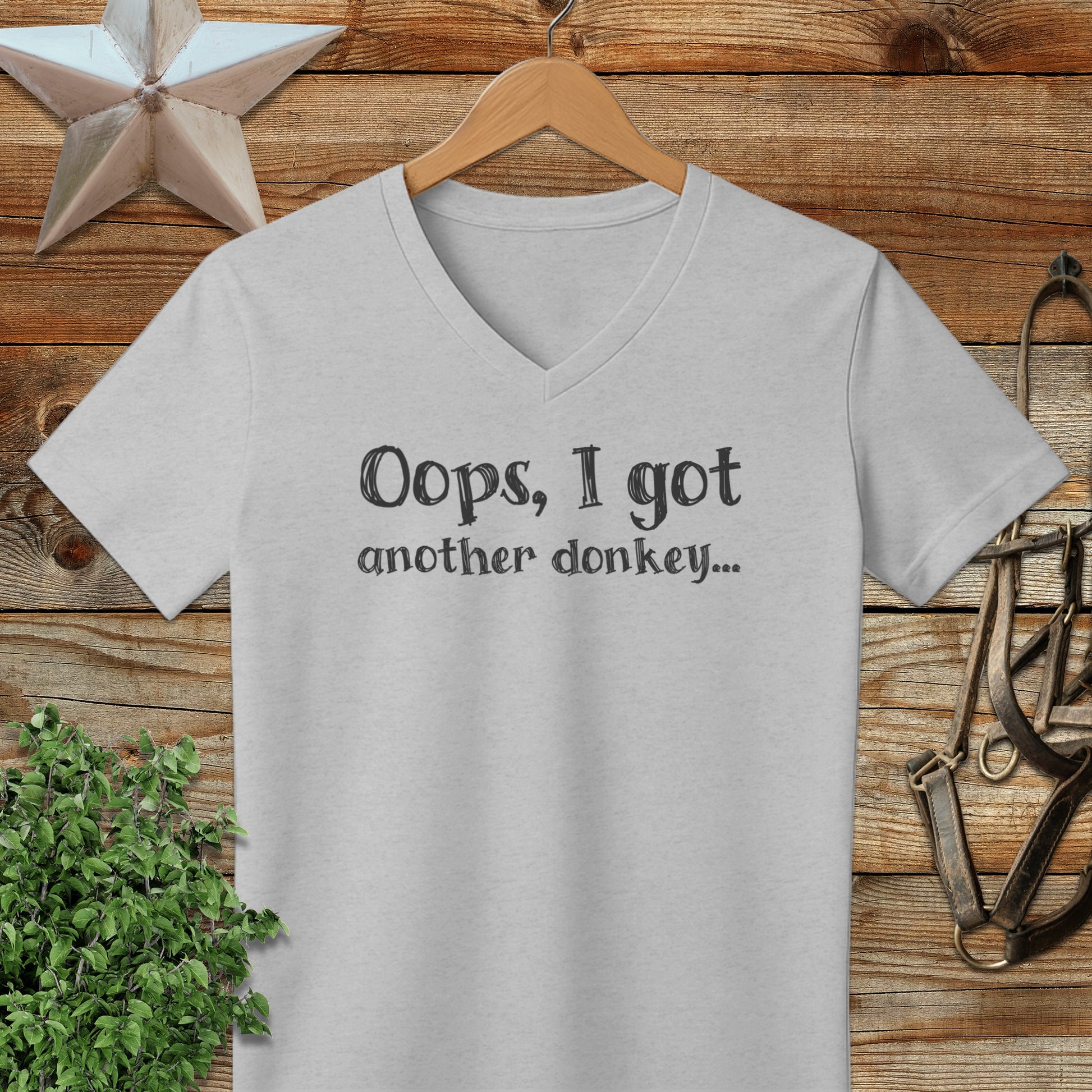 Oops Another Donkey V-neck