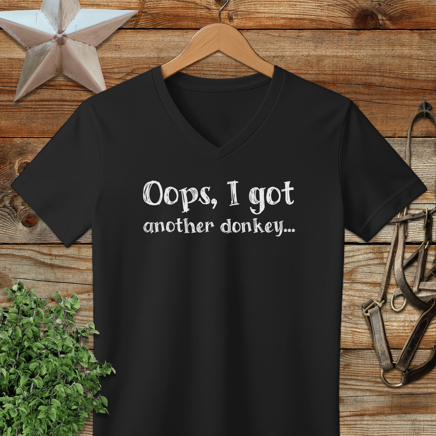 Oops Another Donkey V-neck