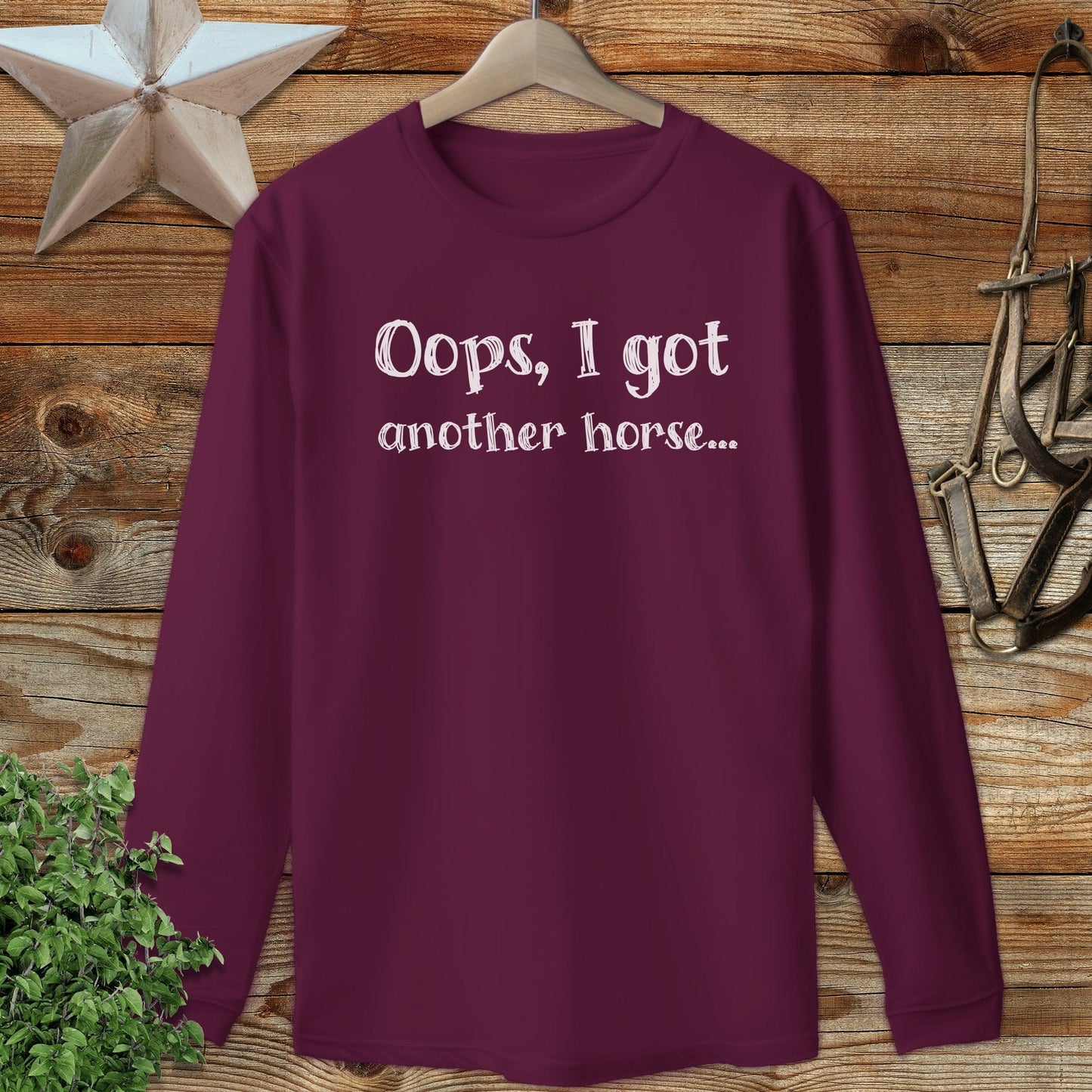 Oops Another Horse Long Sleeve Tee
