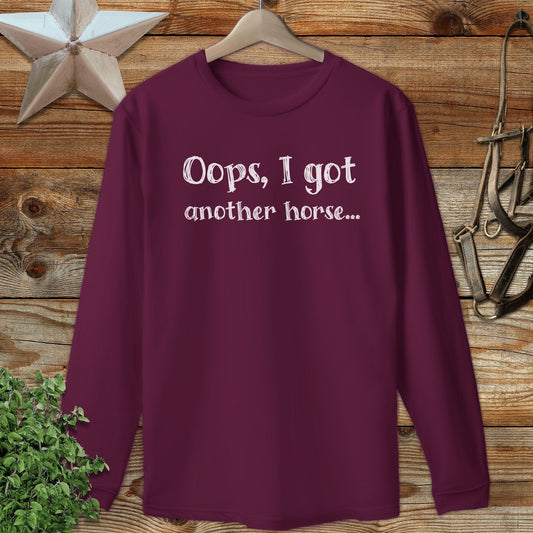 Oops Another Horse Long Sleeve Tee