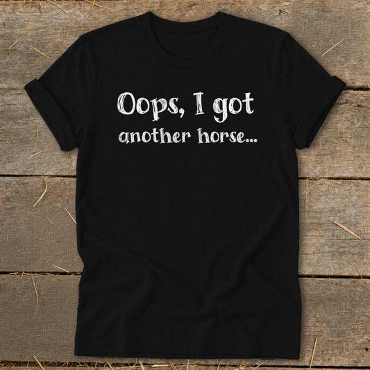 Oops Another Horse Softstyle Tee - Black