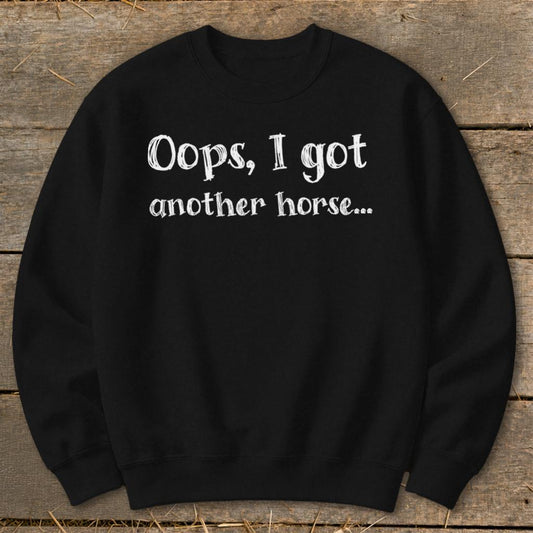 Oops Another Horse Sweatshirt - Black