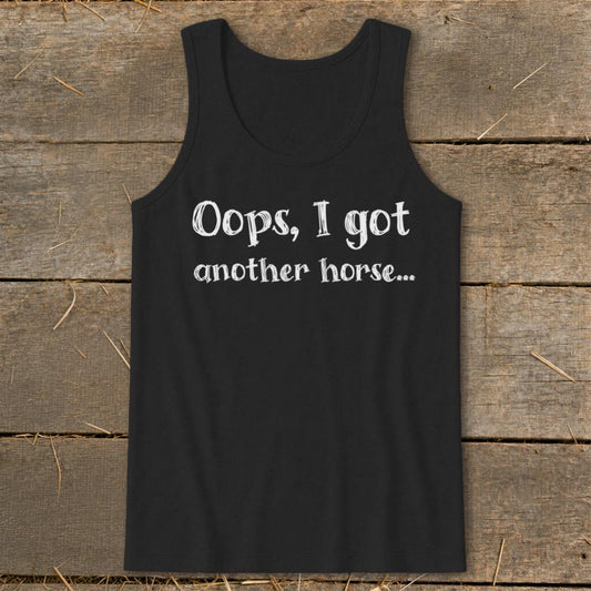 Oops Another Horse Tank Top - Black
