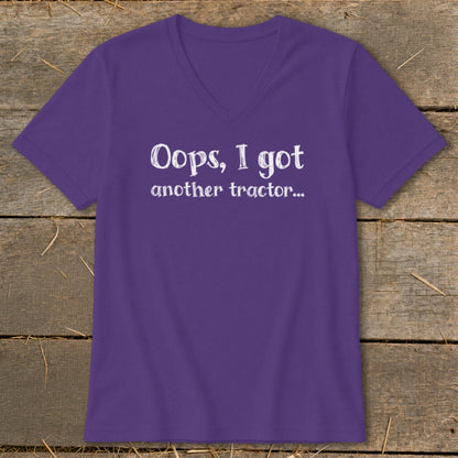 Oops Another Tractor V-neck