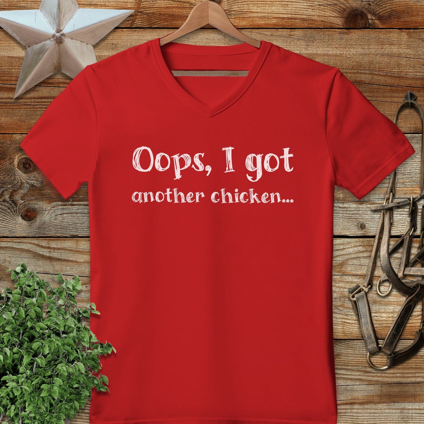 Oops Another Chicken V-neck