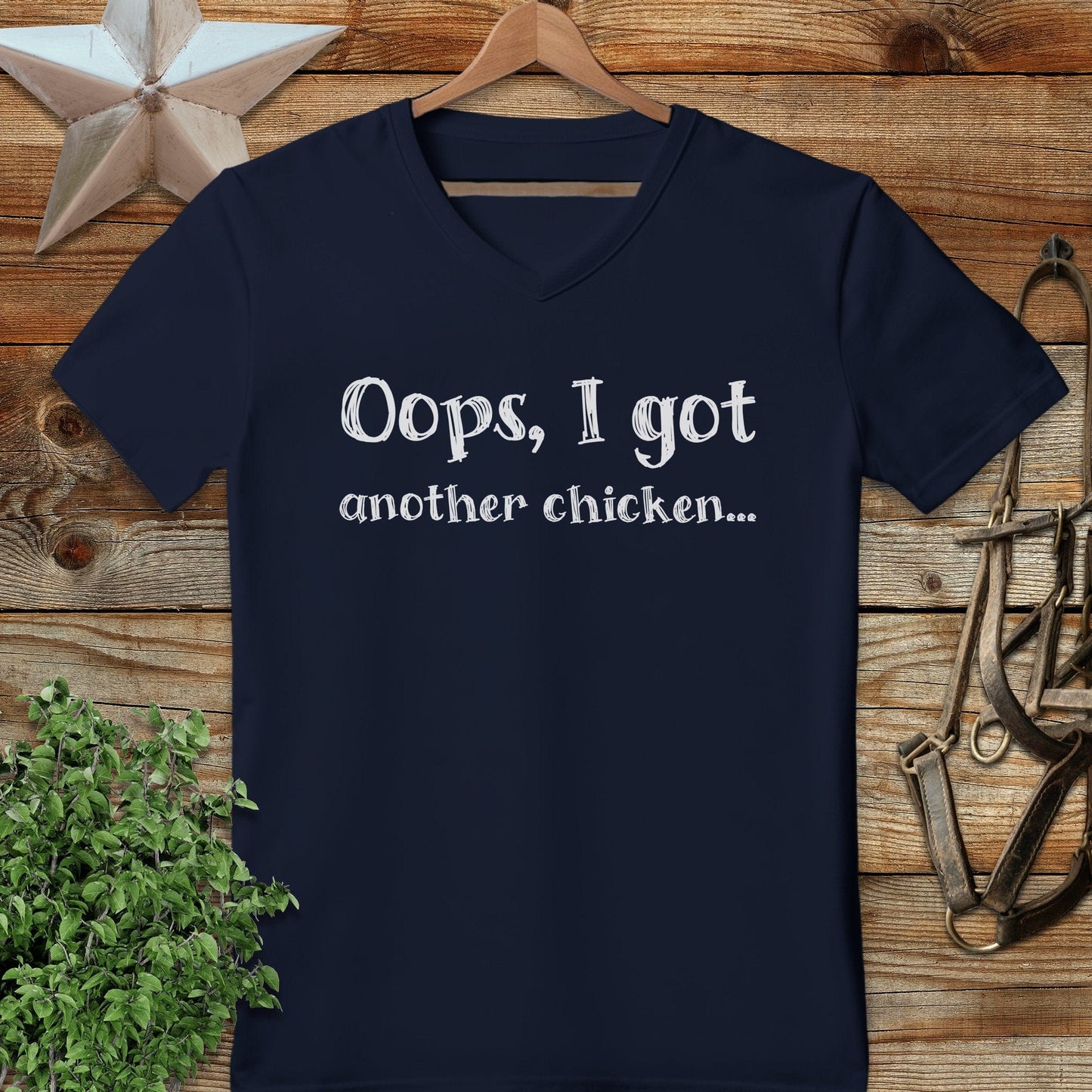 Oops Another Chicken V-neck