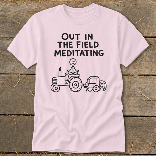 Out in the Field Meditating Classic Tee
