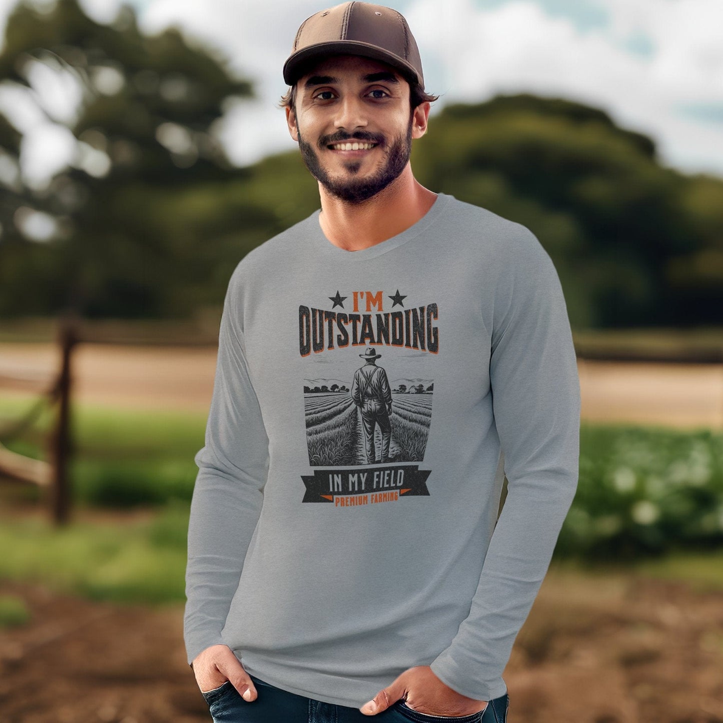 Outstanding in My Field Long Sleeve Tee