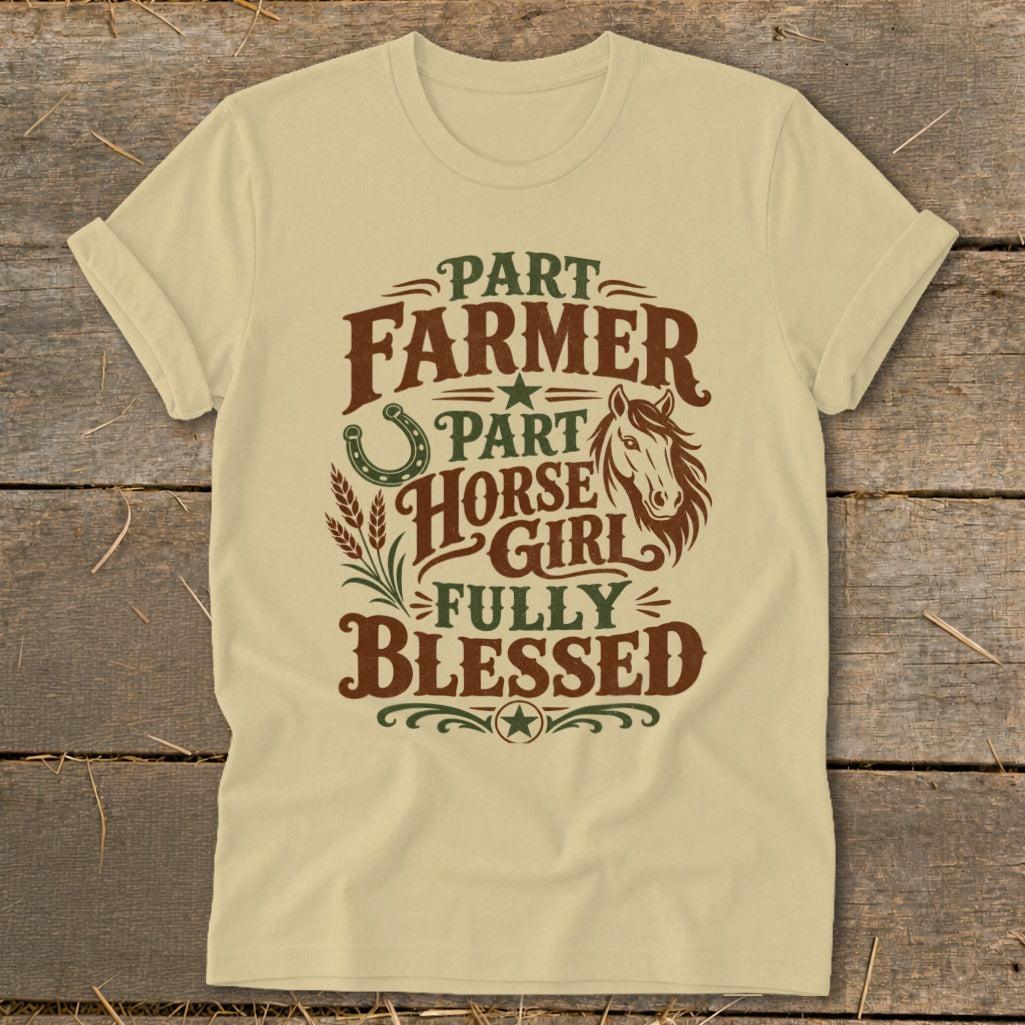 Part Farmer Part Horse Girl Softstyle Tee