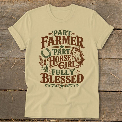 Part Farmer Part Horse Girl Softstyle Tee