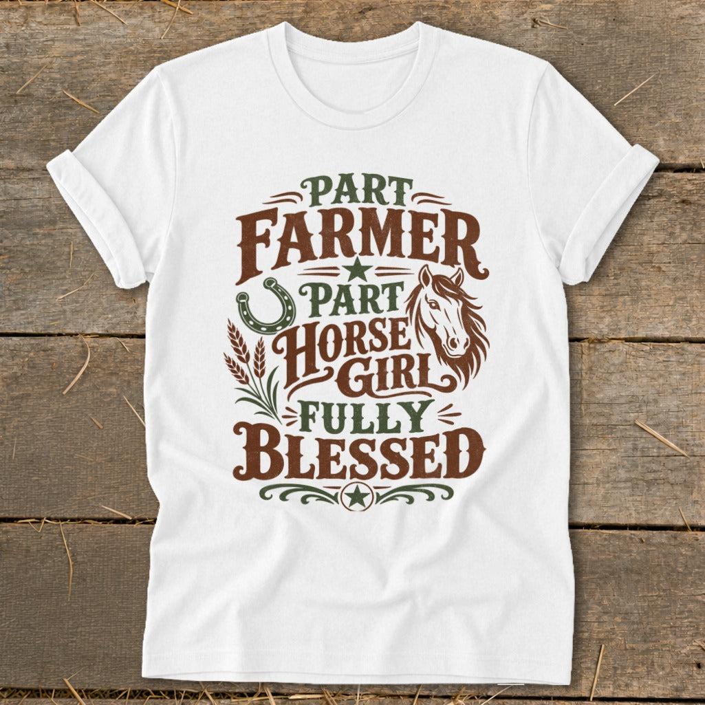Part Farmer Part Horse Girl Softstyle Tee