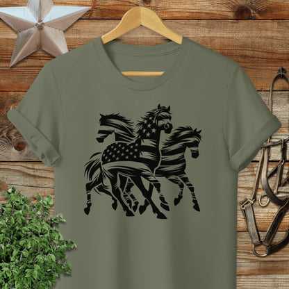 Patriotic Grace Horses T-shirt