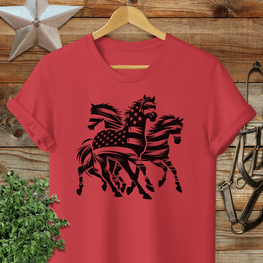 Patriotic Grace Horses T-shirt