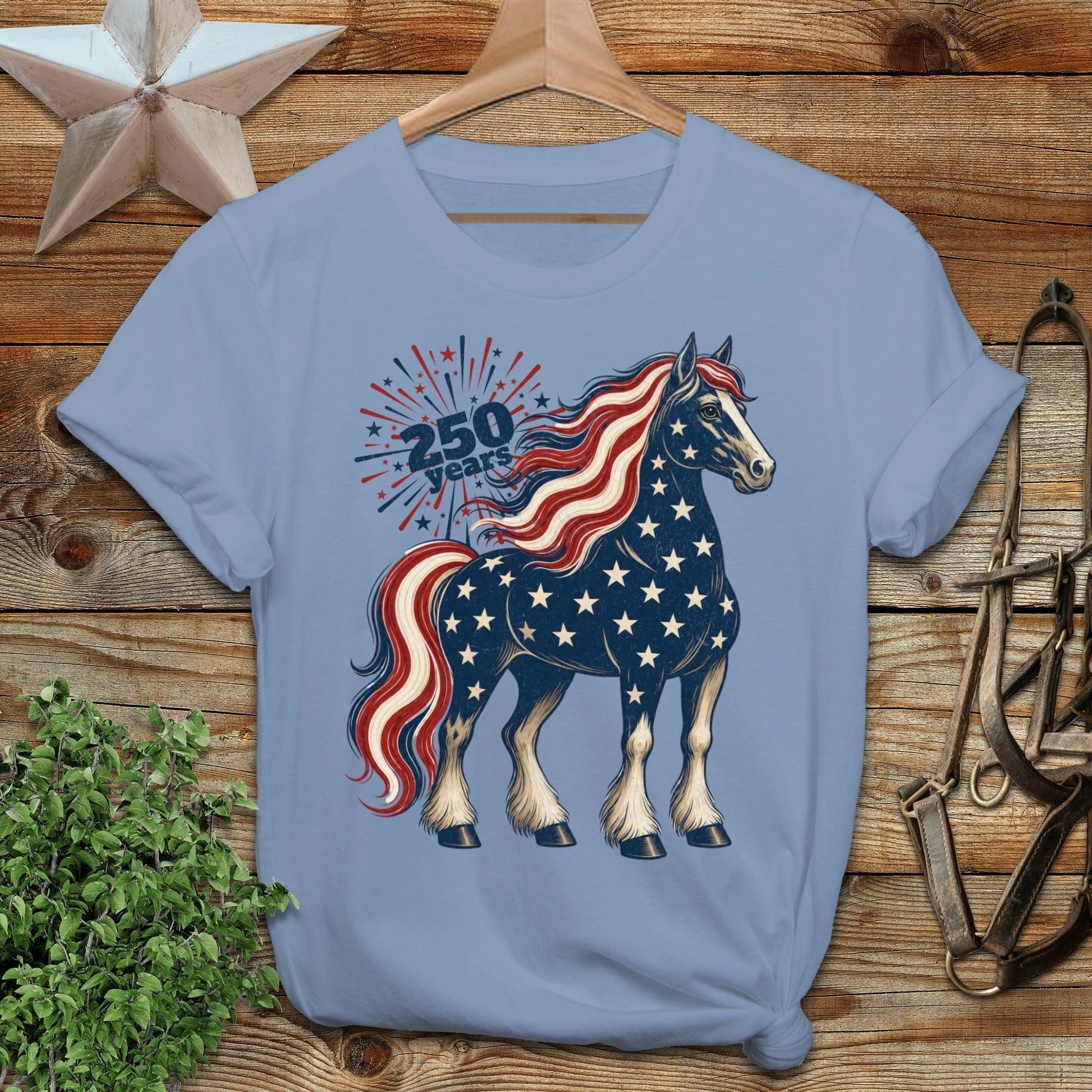 Patriotic Horse 250 Years Softstyle Tee