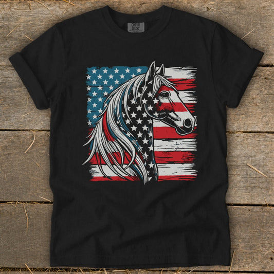 Patriotic Horse Signature Tee
