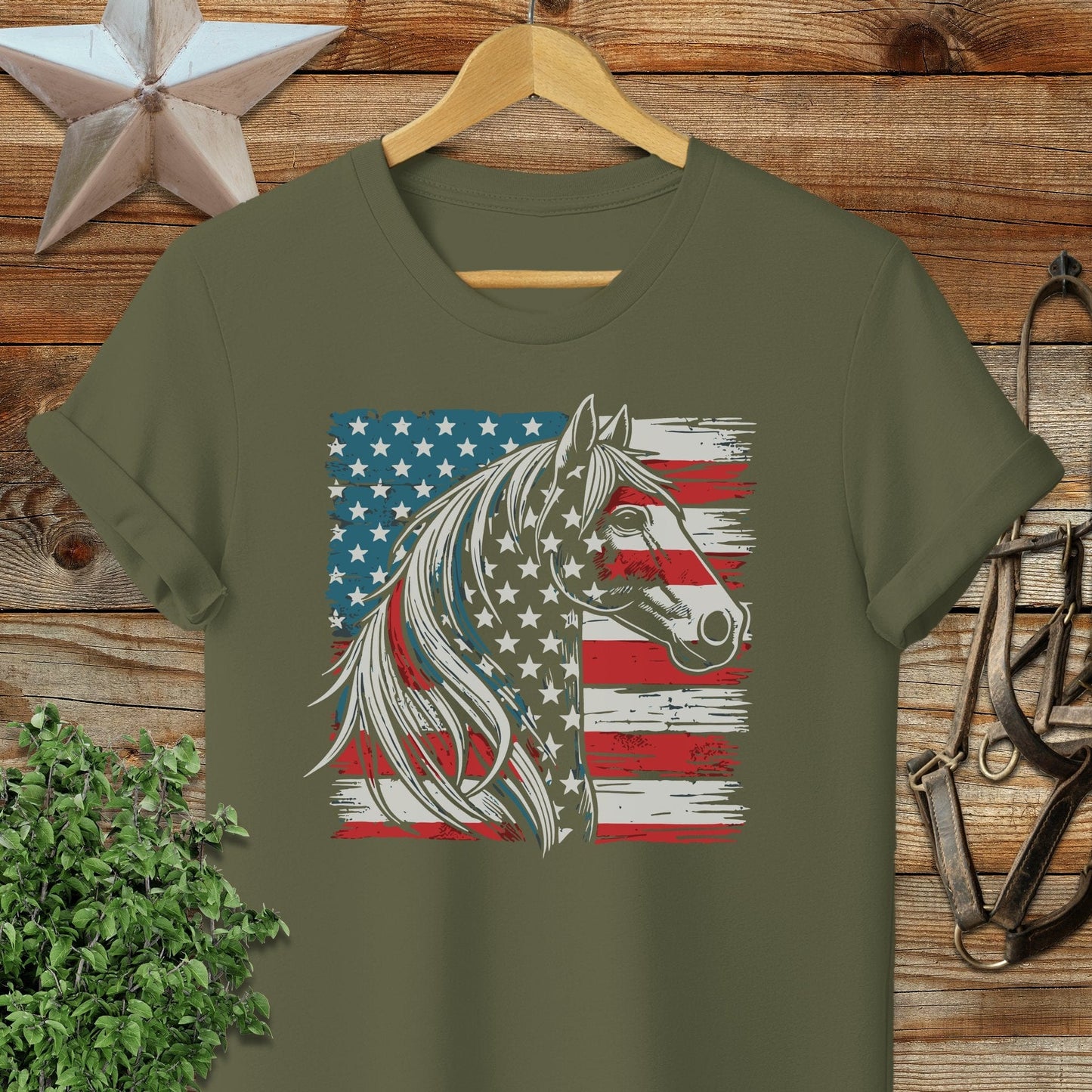 Patriotic Horse Softstyle Tee