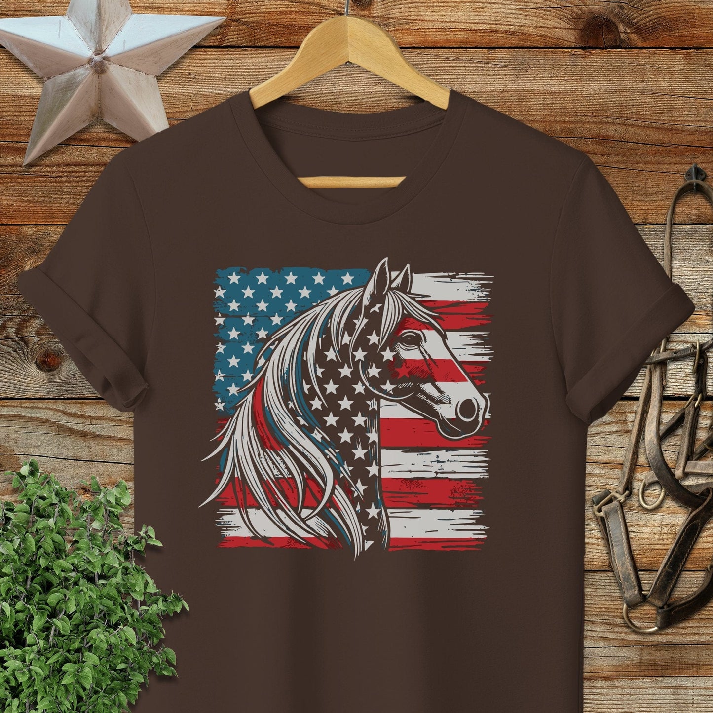 Patriotic Horse Softstyle Tee